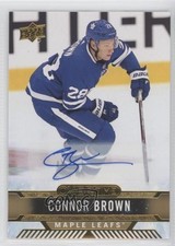 2017-18 Upper Deck Overtime Gold Foil Auto Connor Brown #94 Auto 2a8