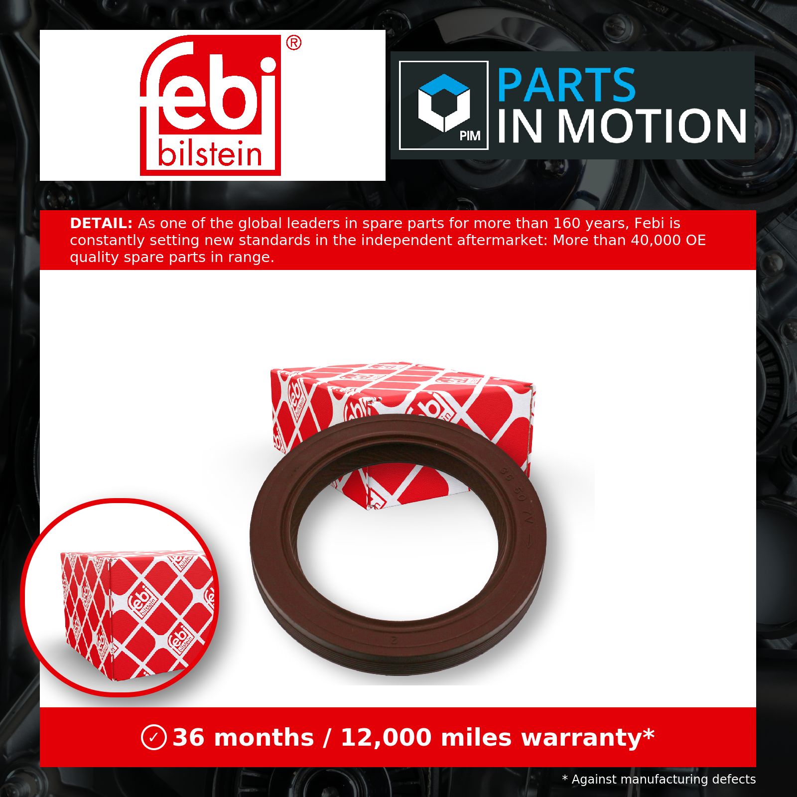 Camshaft Oil Seal fits Peugeot Febi Bilstein 11810 - OE Matching Quality & Fit - Image 4