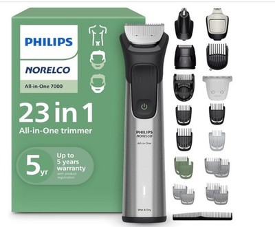 Philips Norelco Multigroom 7000 Series All-in-One Trimmer 23-Piece MG7970/49 NEW