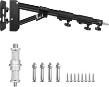 Wall Mount Triangle Boom Arm, Ring Light Mount with 180  Flexible Rotation, Adju