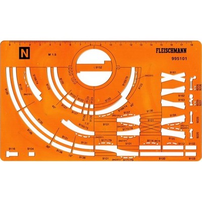 Fleischmann 995101 Gleisplanschablone N N + Neu