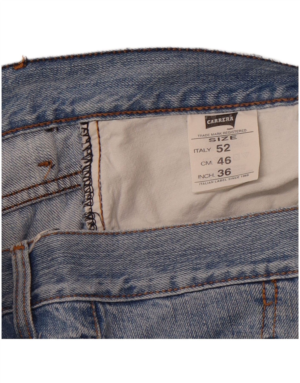 CARRERA Mens 710 Regular Straight Jeans W36 L29 Blue Cotton CO13 image 3