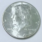 1964 P KENNEDY SILVER HALF DOLLAR ~ 90% SILVER ~ AU ALMOST UNCIR. DETAILS #9532
