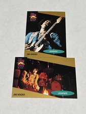1991 Pro Set SuperStars MusiCards Lot 2 Jimi Hendrix Trading Cards Purple Haze