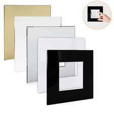 SINGLE LIGHT SWITCH SOCKET FINGER PLATES SURROUND WALL PROTECTOR COVER 5 Colours
