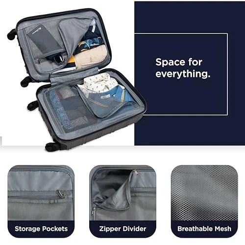 BEN SHERMAN NOTTINGHAM EQUIPAJE DE VIAJE LIGERO RÍGIDO 4 RUEDAS GIRATORIO 24" Foto 3 de 4