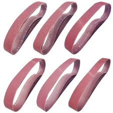 18 Pack 1-1/2 x 30 Inch Sanding Belts for Pipe Tube Polisher Sander- 3 Each o...