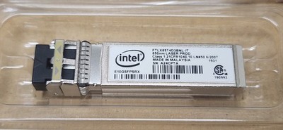 New Dell / Intel E10GSFPSRX 10GbE SFP+ SRX 850nm 85°C Optical Transceiver F8N24