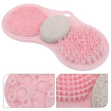 Foot Scrubber Shower Pumice Silicone Multi-functional Scrubbing Brush