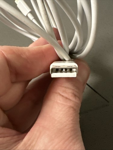 Apple OEM 12W USB Power Adapter for iPhones w/ 6 FOOT lightning cable TESTED! - Photo 8 sur 10