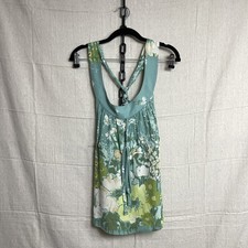 Red Valentino Womens Sleeveless Peplum Mini Dress Floral Pattern Size 42