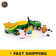 TOMY John Deere Animal Sounds Hayride Musical Tractor Toy
