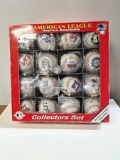 1997 Rawlings American League Replica Baseballs Collectors Set 15 MLB Logos