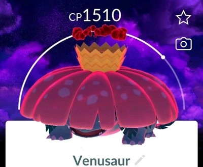 Pokemon Go/Gmax Venusaur mit dem Max Finale Special Hintergrund 