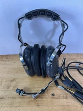 AVCOMM AC-200 Aviation Communications Headset Dual Plug - For Parts or Repair