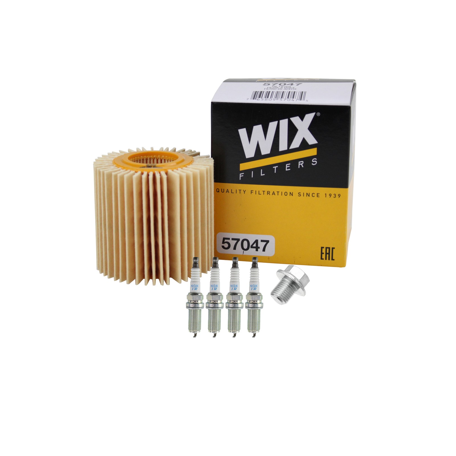 Wix Engine Oil Filter  NGK 4 Laser Iridium Spark Plugs kit for NX200t NX300 L4