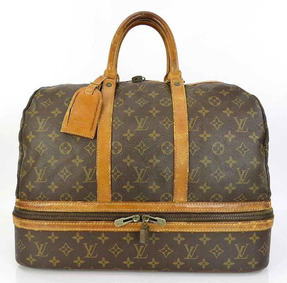 Auth Vintage LOUIS VUITTON Sac Sport Monogram Boston Travel Bag Suitcase #61932 - Image 2 of 4