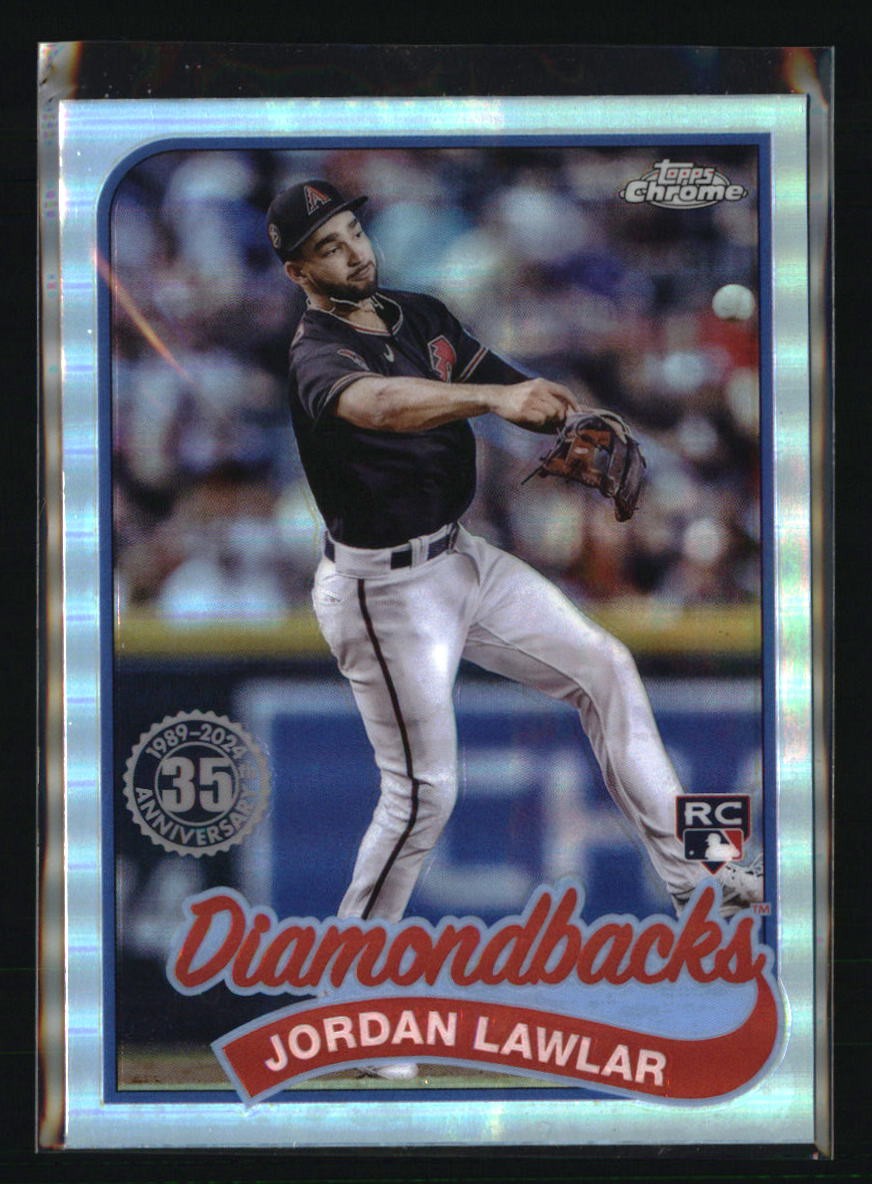 2024 Topps Chrome #89CB-14 Jordan Lawlar 1989 Topps Baseball 35th Anniversary