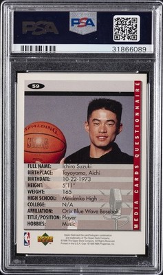 1995 UD COLLECTOR'S CHOICE MEDIA EVENT MEDIA EVENT #59 ICHIRO PSA