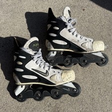Nike Zoom Air Roller Hockey Inline Skates 11 Vintage Fedorov Skates Blades Bauer