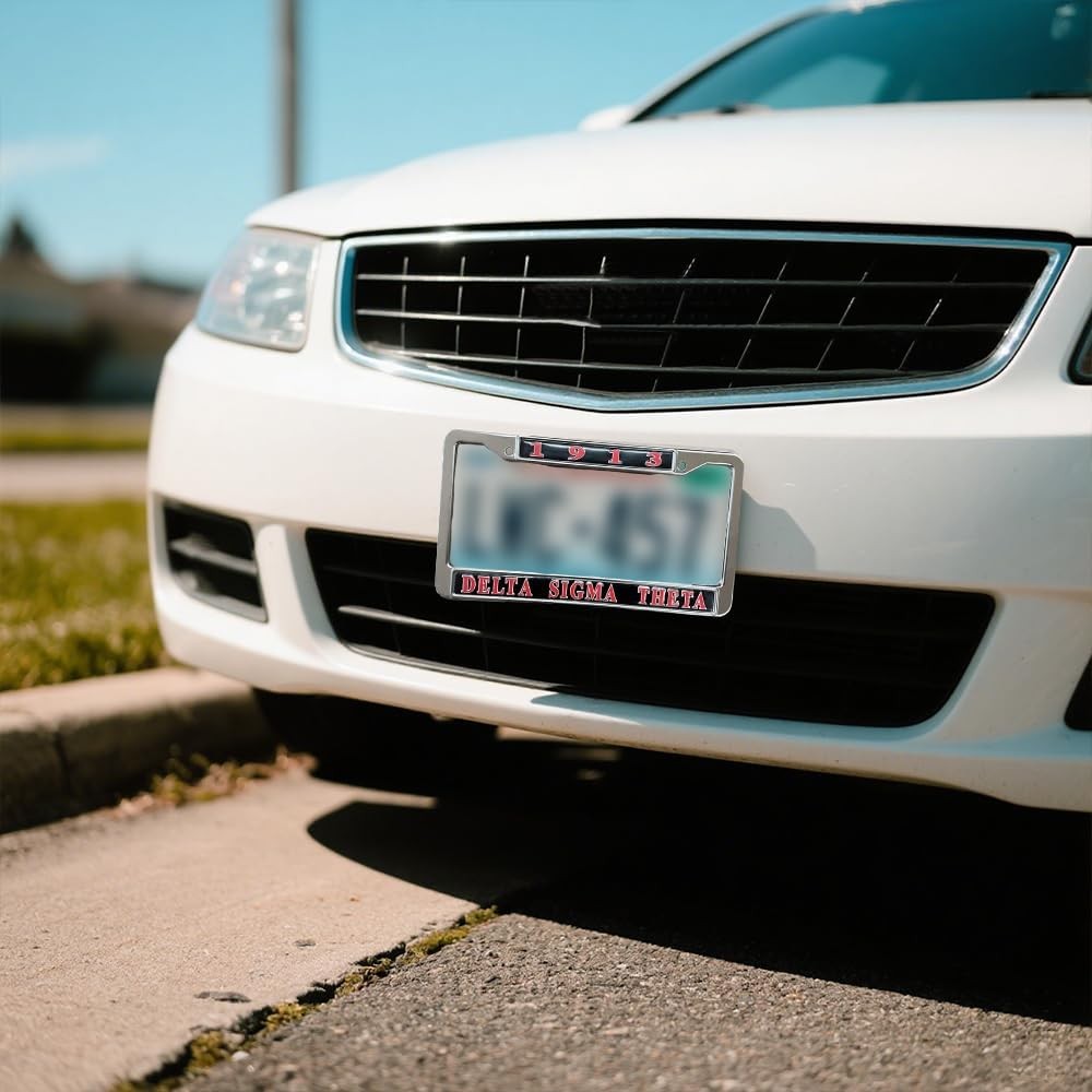 Delta Sigma Theta Black License Plate Frame Car Tag | eBay