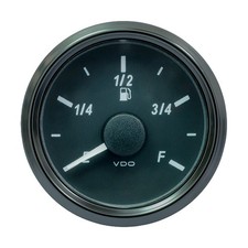 Vdo Singleviu 52mm 2-116 Fuel Level Gauge - Ef Scale 240-33 Ohm A2c38331...