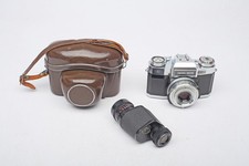 Zeiss Contaflex Super B 35mm Camera Tessar 50mm f2.8 400mm Monocular 8x30 B SET