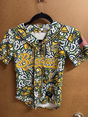 NWOT Savannah Bananas Evoshield Jersey Size Youth S