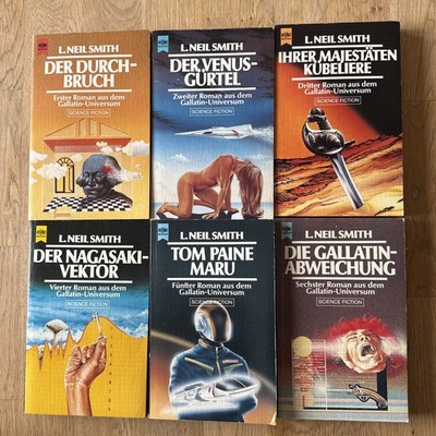 6x L. Neil Smith, Heyne SF, Gallatin Universum, Durchbruch Venus Majestäten