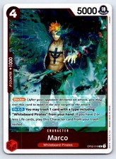 Marco (Jolly Roger Foil) OP02-018 Rare Premium Booster -The Best- One Piece