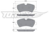 Tomex Brakes Bremsbelagsatz, Scheibenbremse TX 16-96 FüR Ford