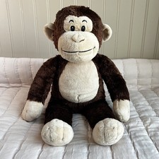 Build A Bear Monkey Chimp Plush BAB 18" 2010 Brown Jungle Stuffed Animal Retired