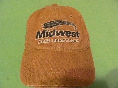 Midwest Seed Genetics Embroidered Adjustable Strap Back Baseball Hat/Cap