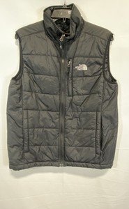 The North Face Men's Quilted Puffer Vest Black Full Zip Insulated Size S