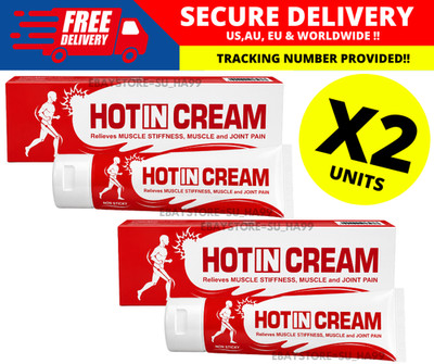 Hot In Cream Warming Massage Cream for Muscle & Body Relaxation 120g ( X 2 )