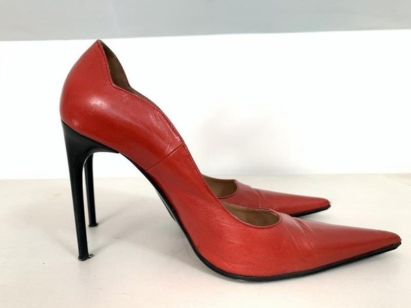 Women Gianmarco Lorenzi Heels Red Leather 37.5