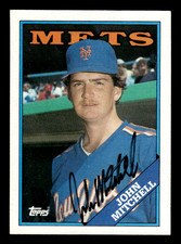 John Mitchell Mets 1986 Topps Auto Autograph #207 SIGNED w/COA