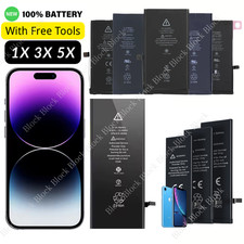 100% Replacement Battery For iPhone 6 7 Plus 16 8 XS XR 11 12 13 14 15 Tools LOT