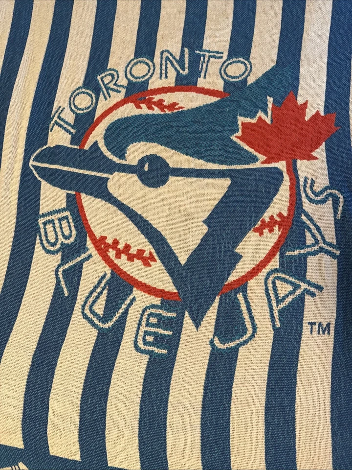 Manta Toronto Blue Jays - Tapiz tejido vintage MLB - azul/blanco/rojo Foto 3 de 4