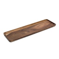 Akazien Holz Kerzen Tablett - 60 X 15 Cm - Weihnachten Advent Tisch Deko Brett