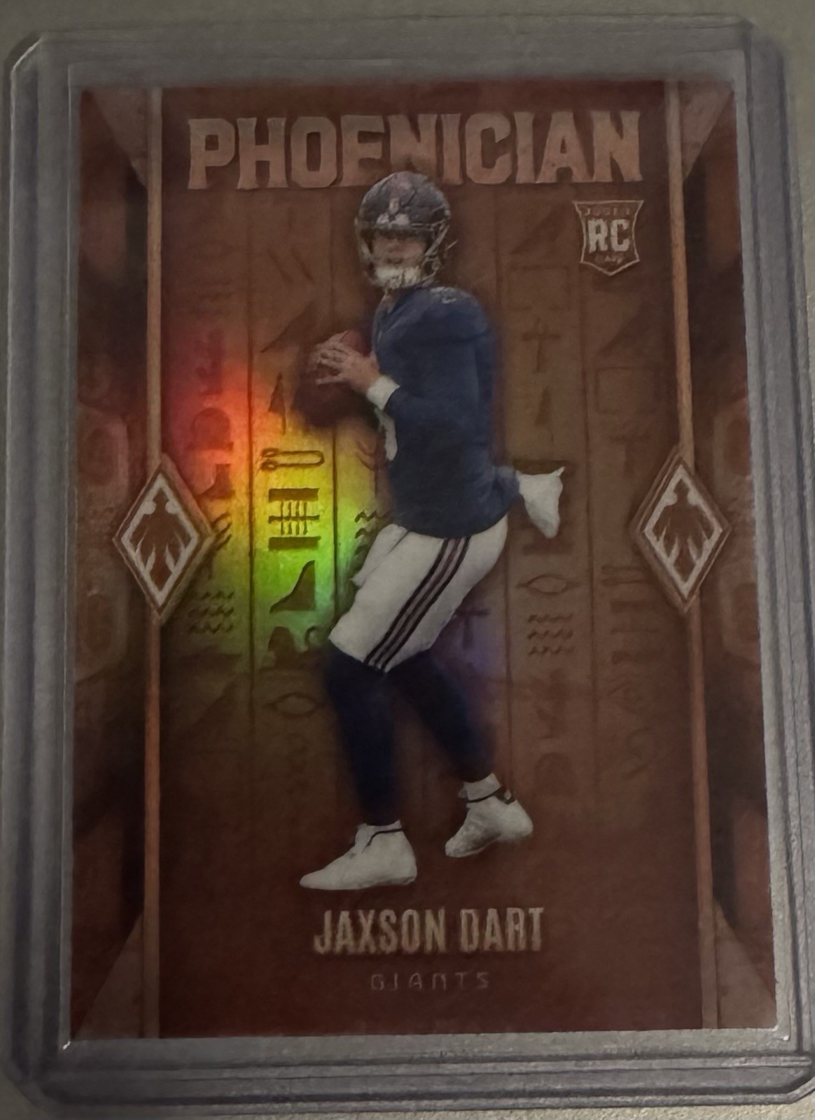 Jaxson Dart 2025 Panini Phoenix Phoenician CASE HIT SSP RC Rookie No. 5