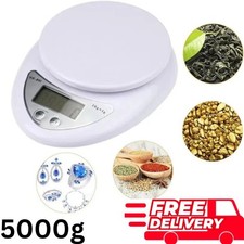 LCD DIGITAL KITCHEN SCALES ELECTRONIC COOKING FOOD WEIGH MEASURING SCALE 1G-5KG