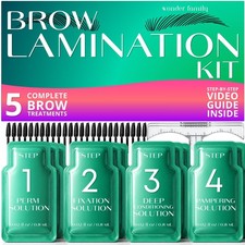 Brow Lamination Kit 5 Complete Treatments, DIY At Home Salon Professional...