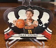 2018-19 Panini Crown Royale Trae Young #81 Rookie Card RC Atlanta Hawks Wizards. rookie card picture