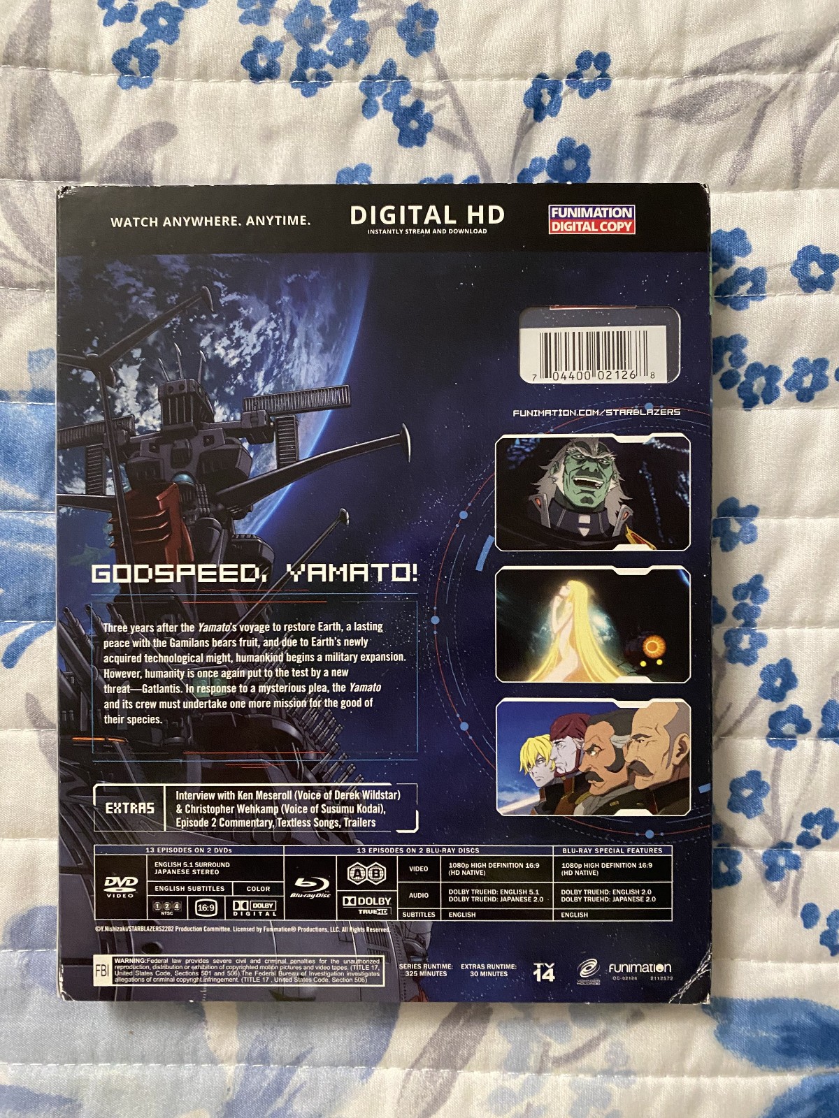 Star Blazers: Space Battleship Yamato 2202 - Part One (Blu-ray/DVD, 4-Disc) NEW