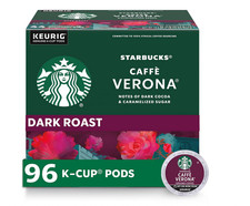 Starbucks K-Cup Coffee Pods, Dark Roast Hot or Iced Coffee 96 Keurig Pods