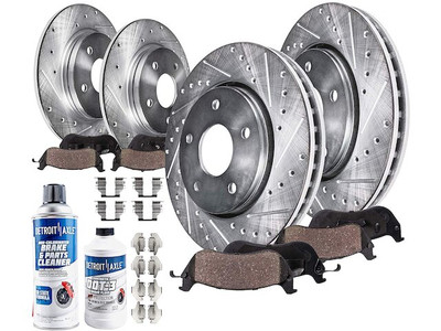 For 2002-2005 Toyota Camry Brake Pad and Rotor Kit Detroit Axle 64725NCCN