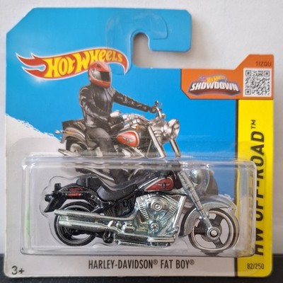 Rarität! Hot Wheels 1/64 (2015): Harley Davidson Fat Boy - 'HW Off-Road' (OVP)