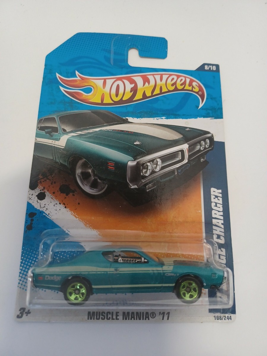 ホットウィール　1971 muscle cars マッスル Hot Wheels ~ '71 Dodge Charger ~ Blue Metallic ~ Muscle
