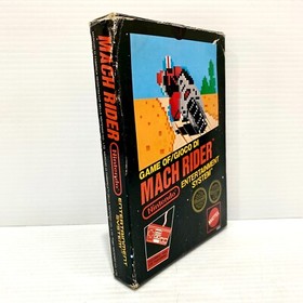 Mach Rider + Box - Nintendo NES - Tested & Working - Free Postage